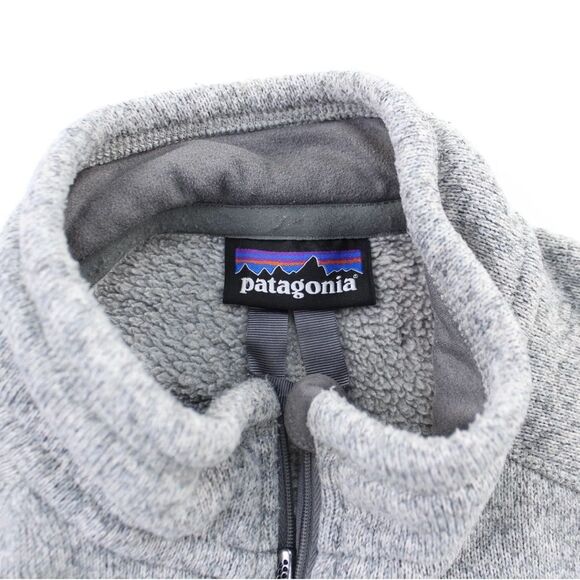 Patagonia - Men's Gray Better Sweater 1/4 zip Fleece Pullover - Picture 5 of 5